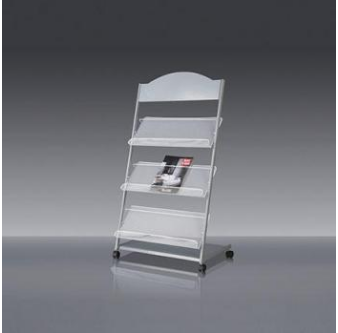 得力（deli）9308 標(biāo)準(zhǔn)雜志架 銀色 1個(gè)裝